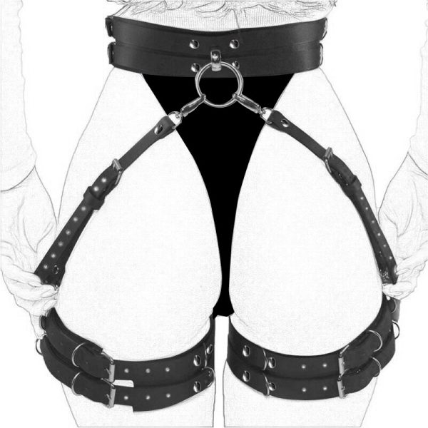 Sexy Bound Anal Hook Butt Plug Adjustable Handcuffs Collar SM Fetish Role Playing Couple Sex Toy - Image 26