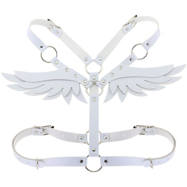 New European and American Leather Angel Wings Strap Set Women's Leather Products Chain Restraint Body Strap Shoulder Strap Belt Belt - Image 9