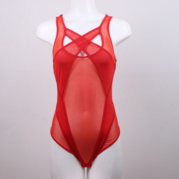 SM sexy bondage clothing leather bondage belt women wear conjoined underwear sexy Dew temptation set - Image 18