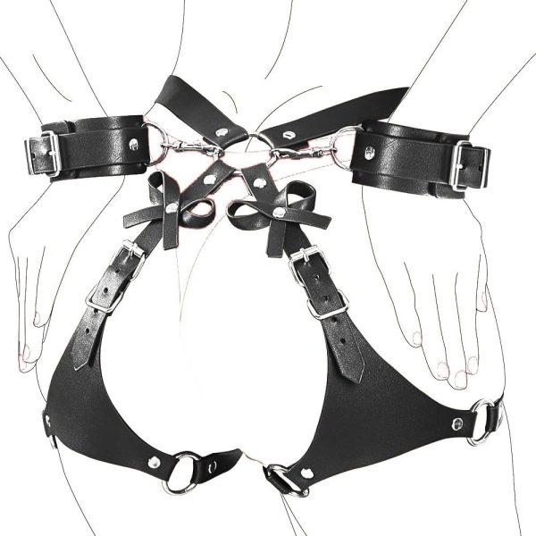 Hip handcuffs sm props punishment binding fun sex tools handcuffs binding leg ring acacia room fun female slave - Image 5