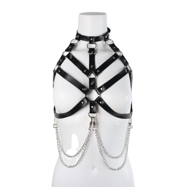 Fashion chest chain accessories wear clothing  new adjustable leather smsexy binding clothing for women - Image 5