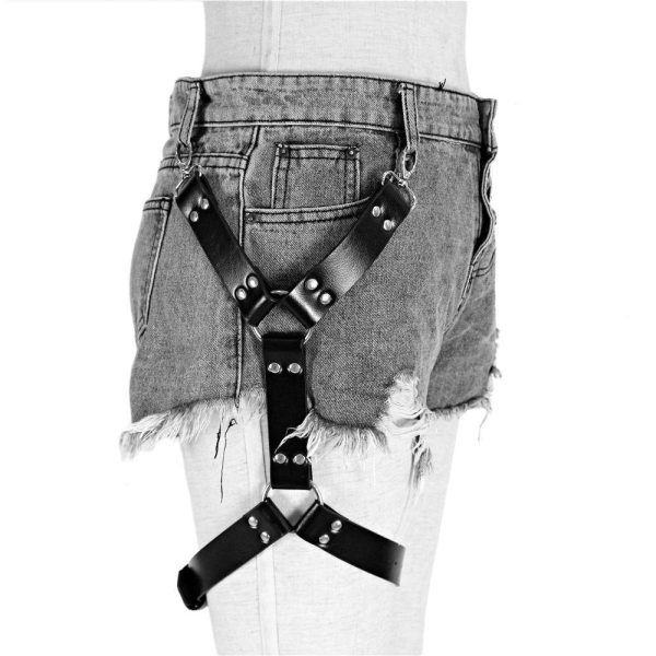 Cross-border European and American punk round thigh ring jewelry foot ring non-slip adjustable elastic buckle leg cover wholesale - Image 10