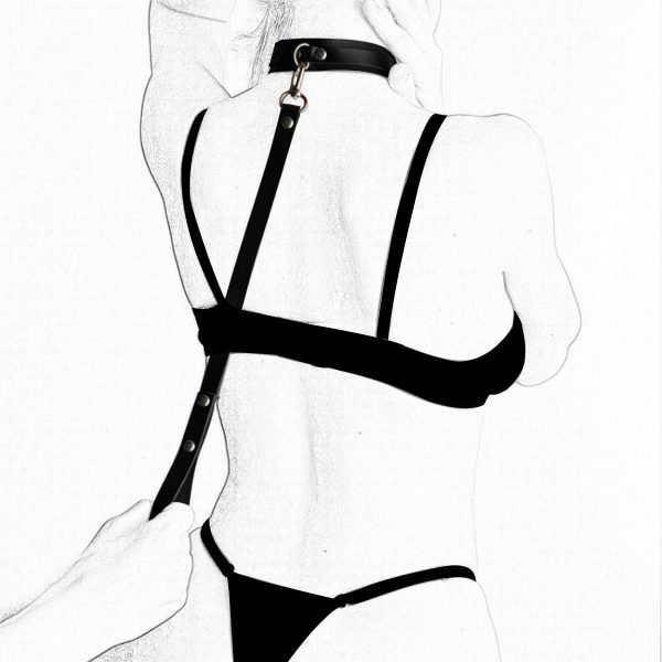 Sexy Bound Anal Hook Butt Plug Adjustable Handcuffs Collar SM Fetish Role Playing Couple Sex Toy - Image 16