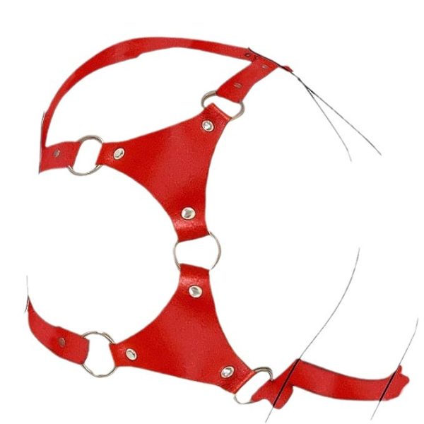 Punk trendy binding belt hot selling sexy strap joker hip hop SM corset leather corset leg cover suit - Image 6