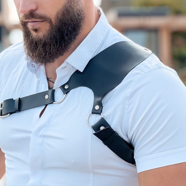 Trendy Personalized Strap Belt Restraint Leather Waist Seal Punk Style One-piece Men's Shirt Accessories Outer Wear - Image 7