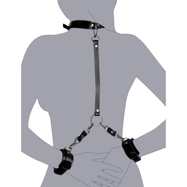 Sexy Bound Anal Hook Butt Plug Adjustable Handcuffs Collar SM Fetish Role Playing Couple Sex Toy - Image 12