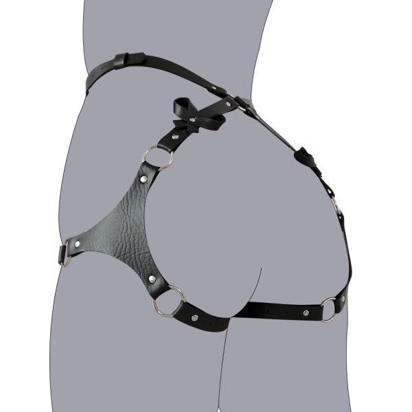 Punk trendy binding belt hot selling sexy strap joker hip hop SM corset leather corset leg cover suit - Image 10
