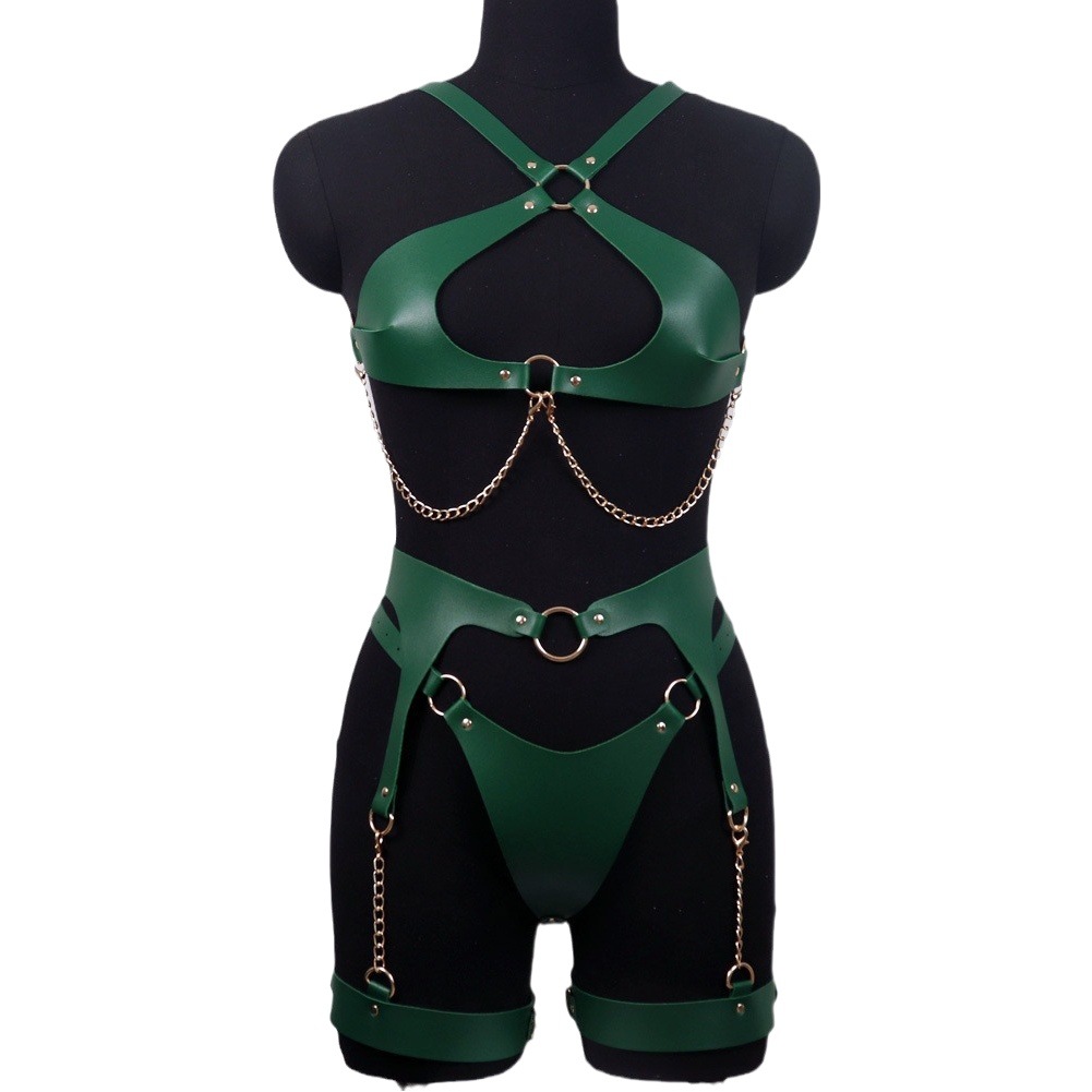 SM leather underwear suit  adult sexy binding clothes nightclub alternative binding flirting clothes