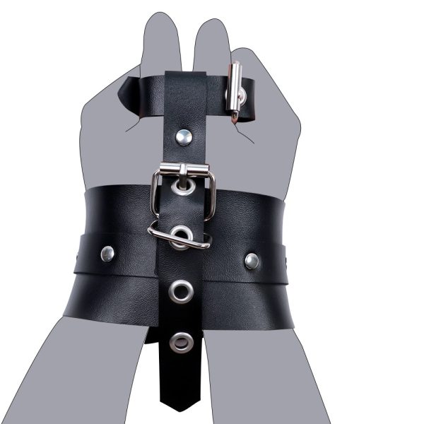 Sexy Bound Anal Hook Butt Plug Adjustable Handcuffs Collar SM Fetish Role Playing Couple Sex Toy - Image 7