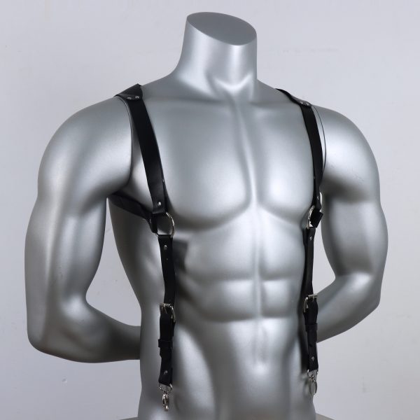 new hot fashion Men's strap decorative belt pu leather adjustable British casual strap - Image 6