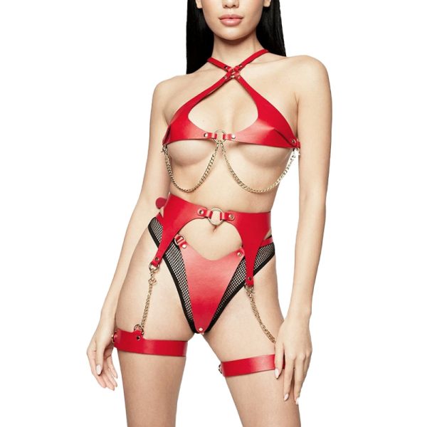 foreign trade European and American sex toys women flirting hip leather sex accessories leg display chain waist ornaments - Image 10