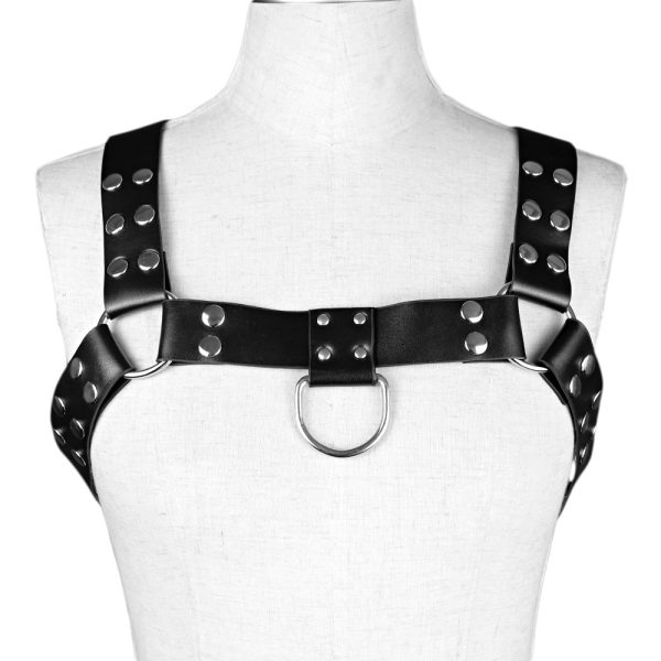 PU men's sex warrior flirting suit sm sex tools Men's handsome restraint sex toys wear toys - Image 5