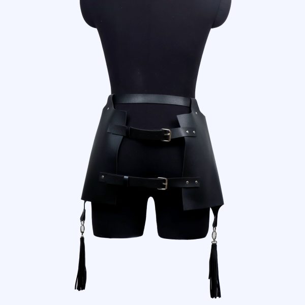 Bundled Tight Body Strap suit dress Night Wear Leather Props Hollow Young Nightdress - Image 10