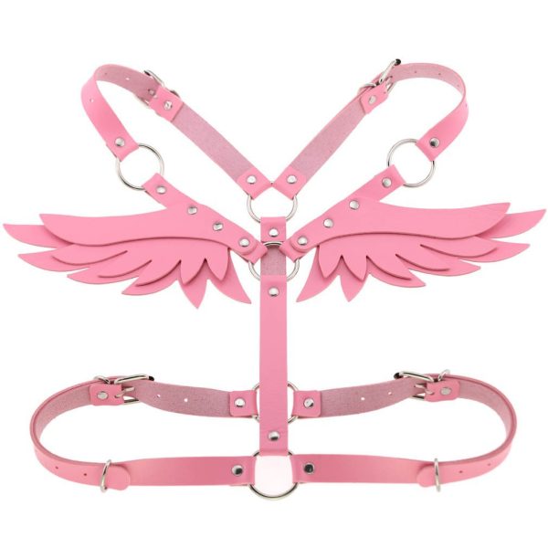 New European and American Leather Angel Wings Strap Set Women's Leather Products Chain Restraint Body Strap Shoulder Strap Belt Belt - Image 8
