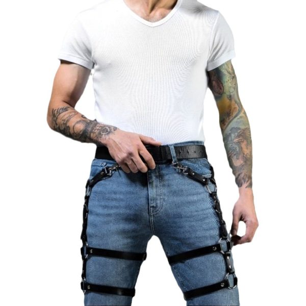 Factory Hot Sale men's sm adult supplies leather sex binding clothes couple sex supplies leg binding toys - Image 6