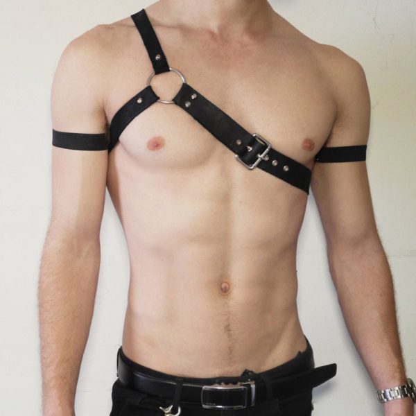 Adult Sex Supplies Men's Restraint Clothes Adjustable Elastic Bound Belt Bound Corset Elastic Restraint - Image 11