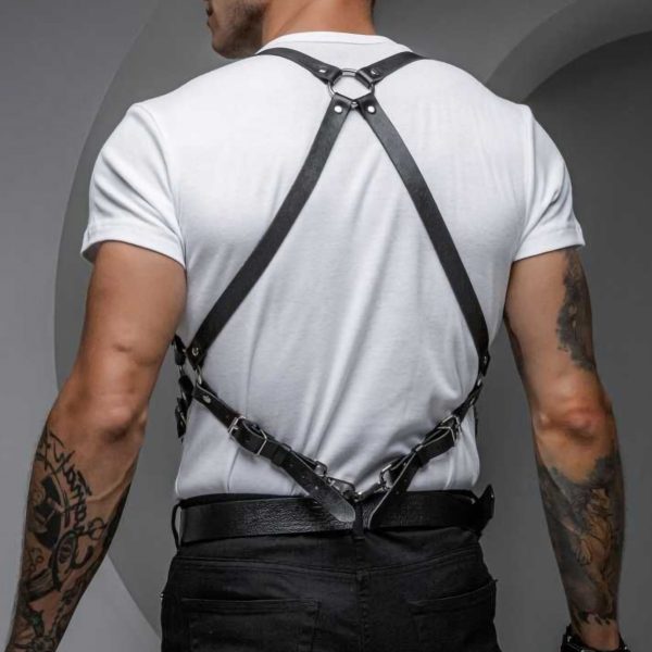sm men's sexy leather strap sexy leather suspenders strap binding conditioning toys spot - Image 5