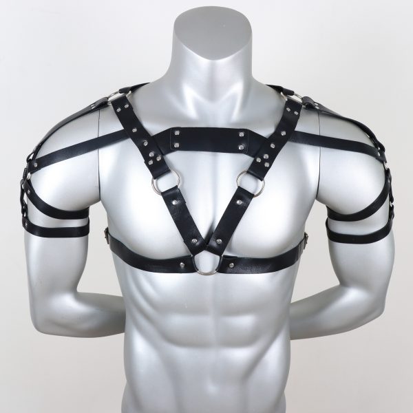 SM adult products Men's fastening General belt adult products wear restraint belt thick leather clothing - Image 11