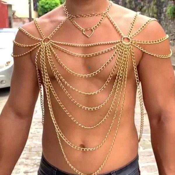 sm sex wear chain hollow-out sexy body chain binding bound men's sexy body chain flirting props - Image 17
