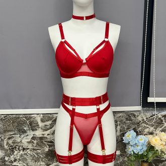 DIER New Sexy Intimates Multi-piece Set of Chain Garter Sexy Outfit
