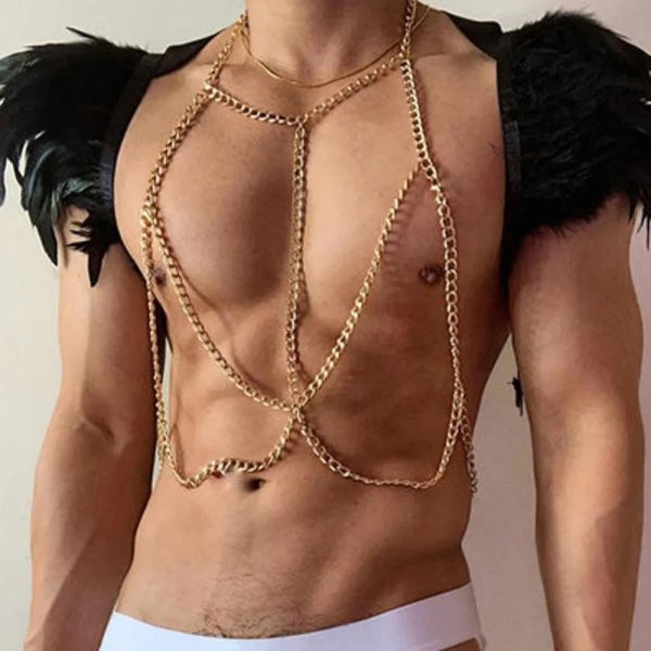 Men's Sexy Body Chain sm Sex Wear Chain Hollow Out Sexy Bundle Flirting Props Body Chain - Image 21
