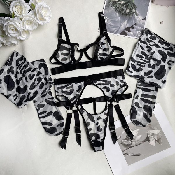 DIER European and American Zebra Pattern Sexy Intimates New Zebra Pattern Sexy Intimates Sexy Kit - Image 8