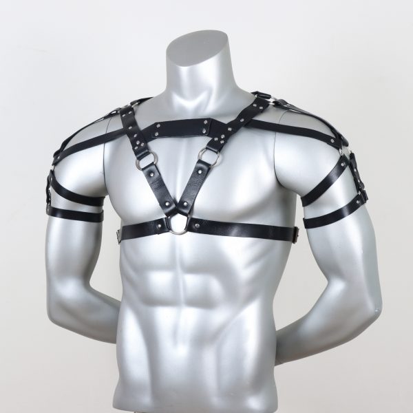 sm men's sex leather bondage strap leather goods sex aids sm conditioning supplies - Image 3