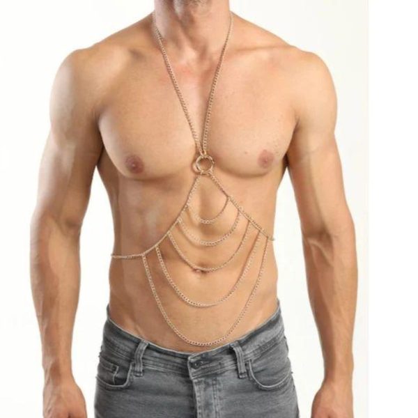 Men's Sexy Body Chain sm Sex Wear Chain Hollow Out Sexy Bundle Flirting Props Body Chain - Image 12