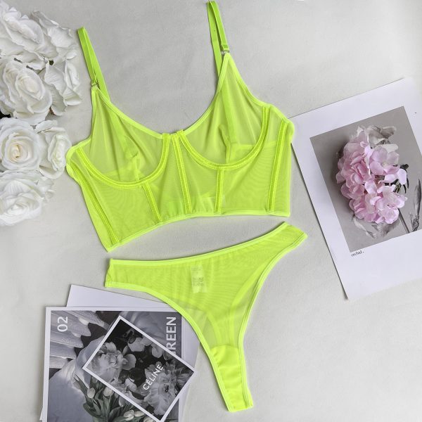 DIER Foreign Trade Hot Sexy Lingerie Sexy Perspective 2 Piece Set - Image 6