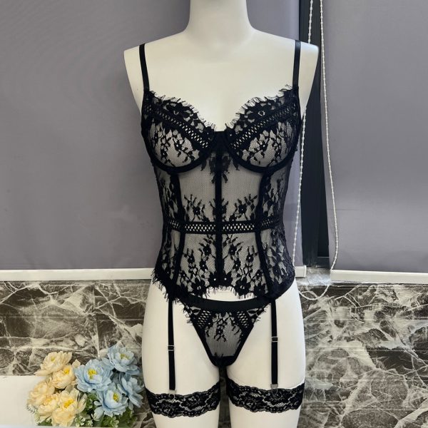 DIER  sexy underwear explosion jumpsuit lace European and American sexy suit underwear - Image 6