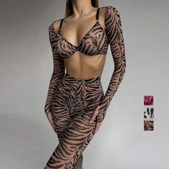 DIER European and American Zebra Pattern Sexy Intimates New Zebra Pattern Sexy Intimates Sexy Kit