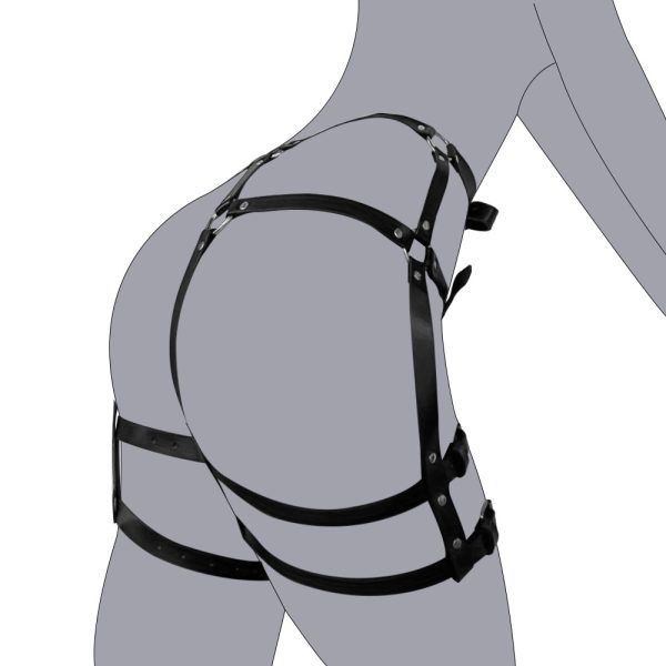 European and American Cross-border Girls Smuting Lower Body Bondage Clothes Personalized All-match Decorative Leg Jacket for Performance Bar Dancing Belt - Image 2