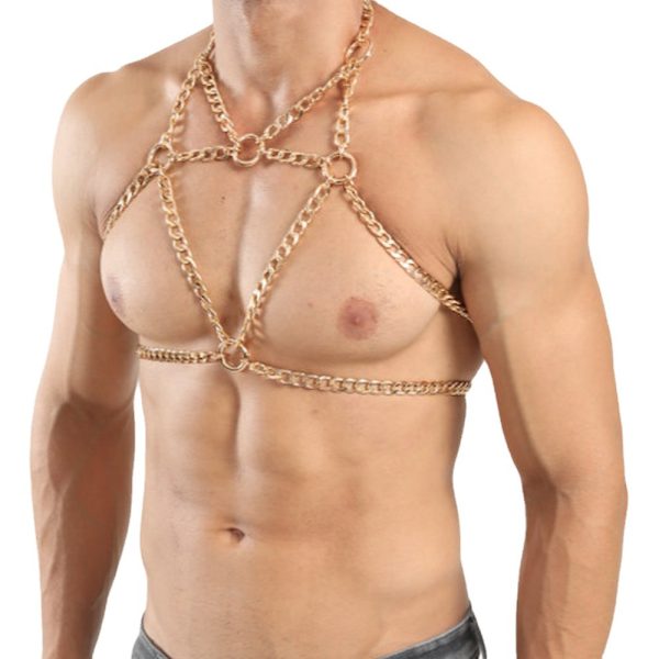 Men's Sexy Body Chain sm Sex Wear Chain Hollow Out Sexy Bundle Flirting Props Body Chain - Image 4