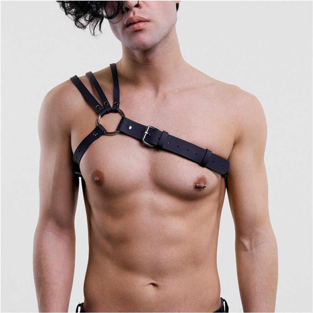 sm men's sexy leather strap men's wear sexy alternative training sex toys spot - Image 2