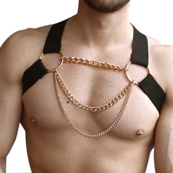 Adult Sex Supplies Men's Restraint Clothes Adjustable Elastic Bound Belt Bound Corset Elastic Restraint - Image 9