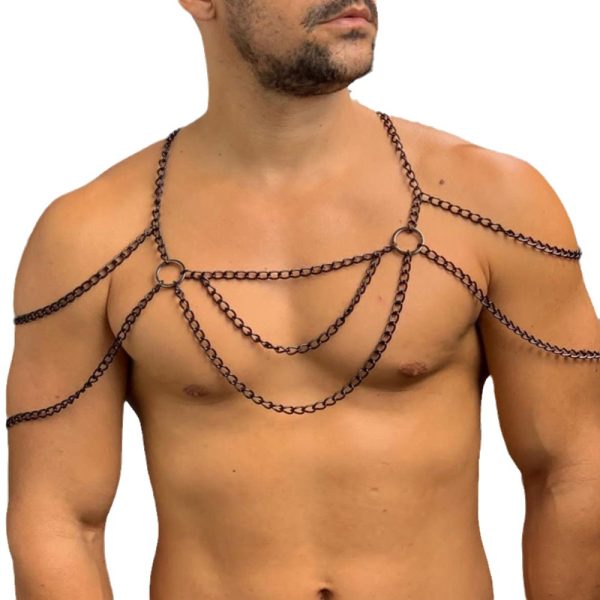 New  jewelry exaggerated design sense tassel chain body chain personality fashion variety of hip-hop shoulder neck chain - Image 5