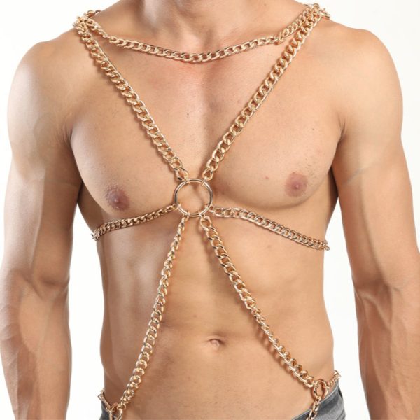 sm sex wear chain hollow-out sexy body chain binding bound men's sexy body chain flirting props - Image 16