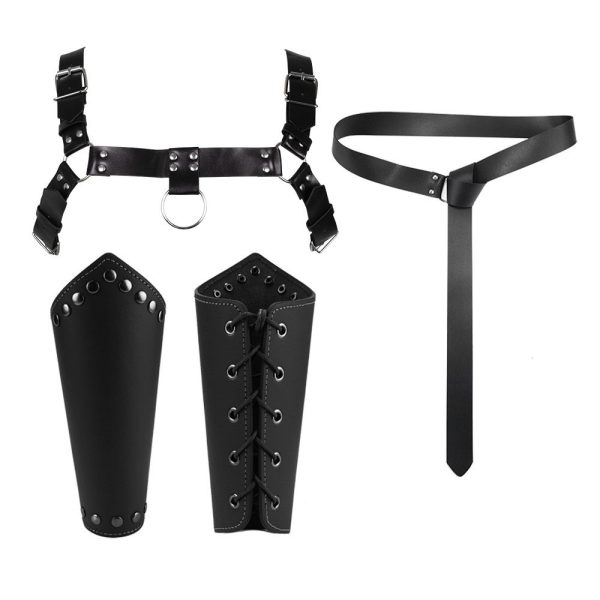 SM adult products Men's fastening General belt adult products wear restraint belt thick leather clothing - Image 17