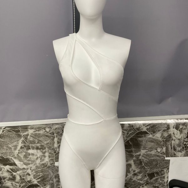 DIER new solid color sexy backless slant shoulder openwork jumpsuit outerwear - Image 8