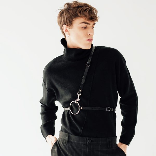 Hot Selling Trendy Men's Leather Belt Body Restraint Shoulder Strap Restraint Diablo Style SM Sexy Leather Strap - Image 14