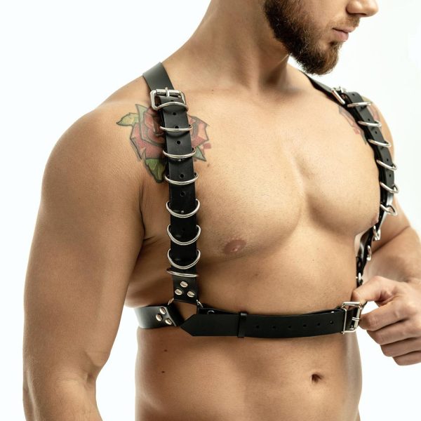 sm men's clothing alternative binding strap collar strap suit macho party costume spot - Image 7