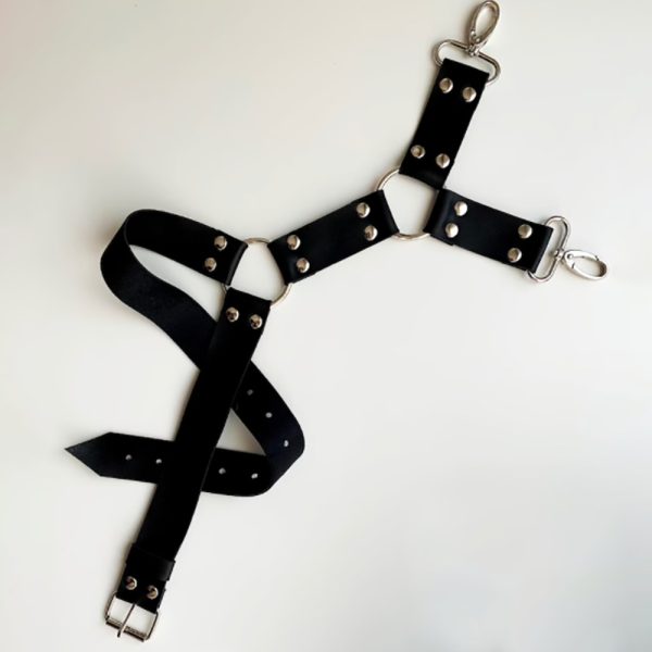 Hot selling  foreign trade belt accessories leg ring pants leather pendant thigh strap men's and women's garter belt tied socks - Image 5