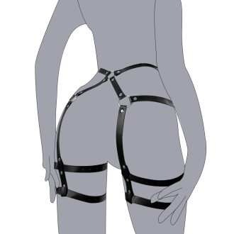 European and American Cross-border Girls Smuting Lower Body Bondage Clothes Personalized All-match Decorative Leg Jacket for Performance Bar Dancing Belt