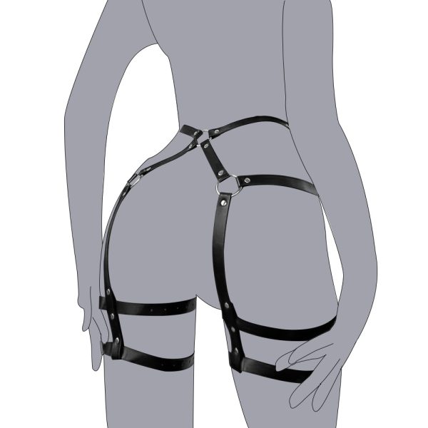 European and American Cross-border Girls Smuting Lower Body Bondage Clothes Personalized All-match Decorative Leg Jacket for Performance Bar Dancing Belt