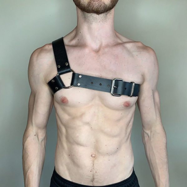 Foreign trade supplier trendy men's belt body constraint shoulder strap binding dark series smsexy leather binding belt - Image 13