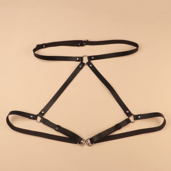 European and American sexy leather strap sexy personality leather body binding belt female wear adult sex equipment batch - Image 2