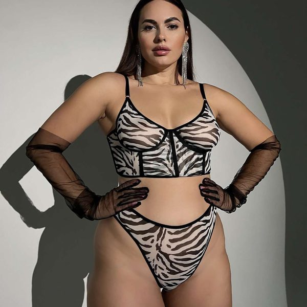 DIER Foreign Trade Hot Sexy Lingerie Sexy Perspective 2 Piece Set - Image 5
