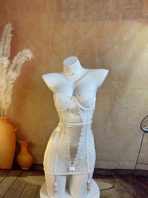 Original design European and American style sexy tube top with non-slip body shaping garment with socks sexy lingerie set - Image 8