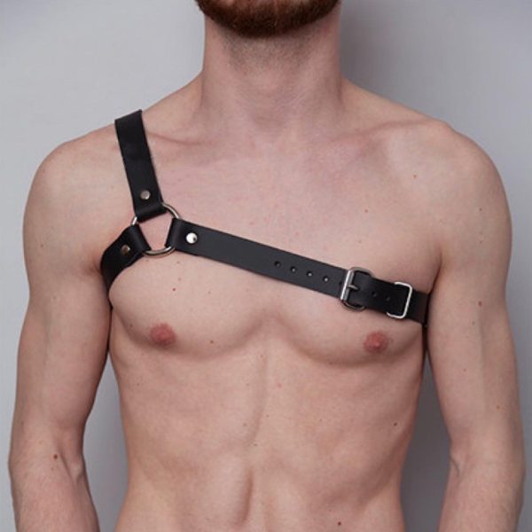 Foreign trade supplier trendy men's belt body constraint shoulder strap binding dark series smsexy leather binding belt - Image 14