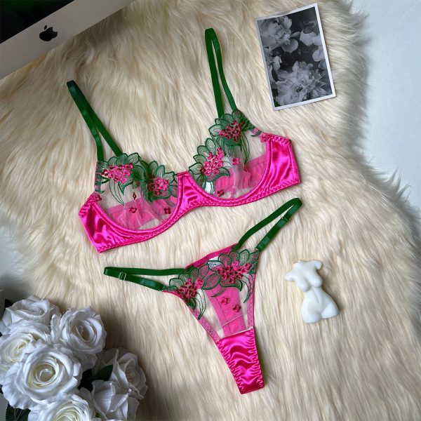 DEIR European and American Sexy Tassel Intimates  Steel Ring Mesh Intimates Set Sexy Kit - Image 7